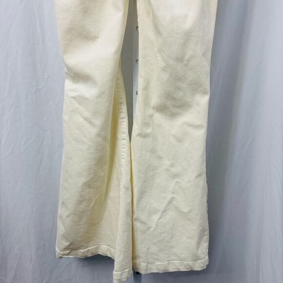 Free People Venice Beach Flare Pants Worn White Size 29x32 - Picture 14 of 14